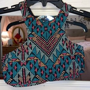 Tribal print bikini top
